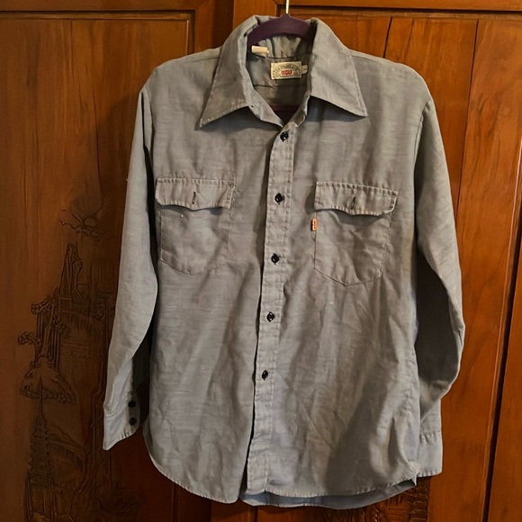 VTG Levi’s Star Denim Shirt L - Picture 2 of 7